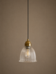 Small Florence Pendant Light - Antique Brass