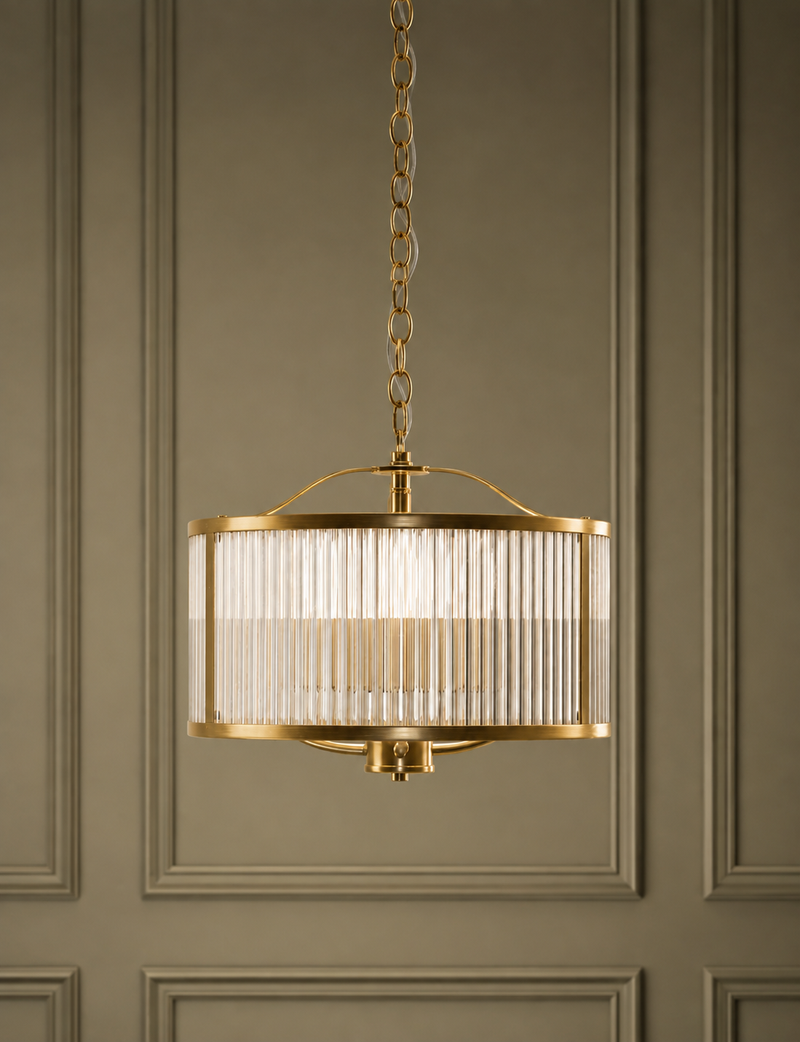 Monroe Pendant Light- Antique Brass