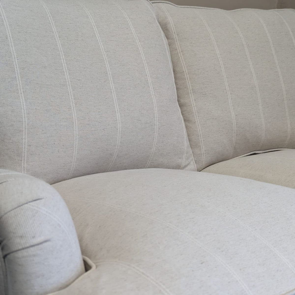 Morris - 2 Seater Sofa - Natural - Compton Stripe