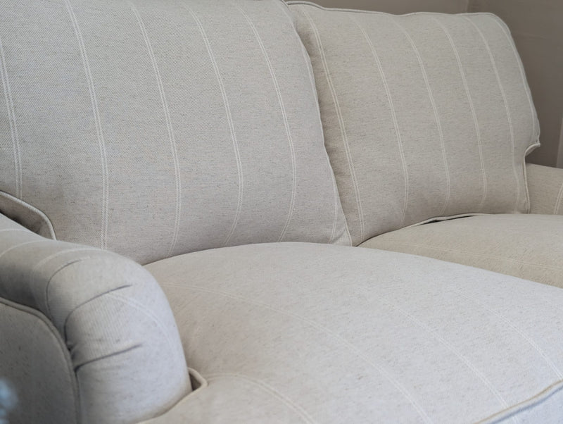 Morris - 2 Seater Sofa - Natural - Compton Stripe
