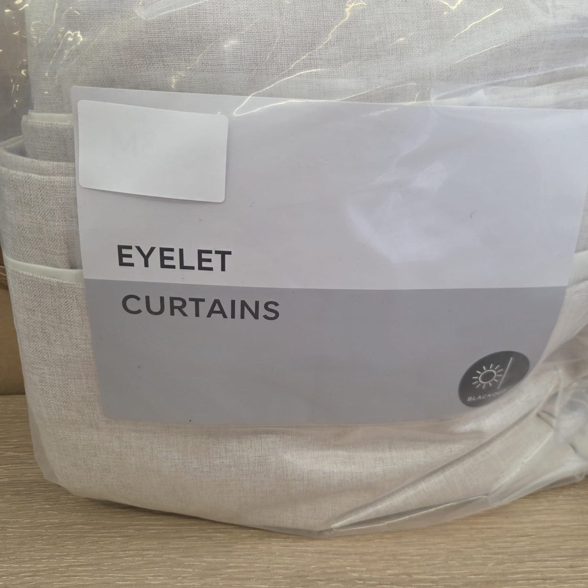 Isabelle Eyelet Blackout Curtains - Champagne - 168cm x 183cm