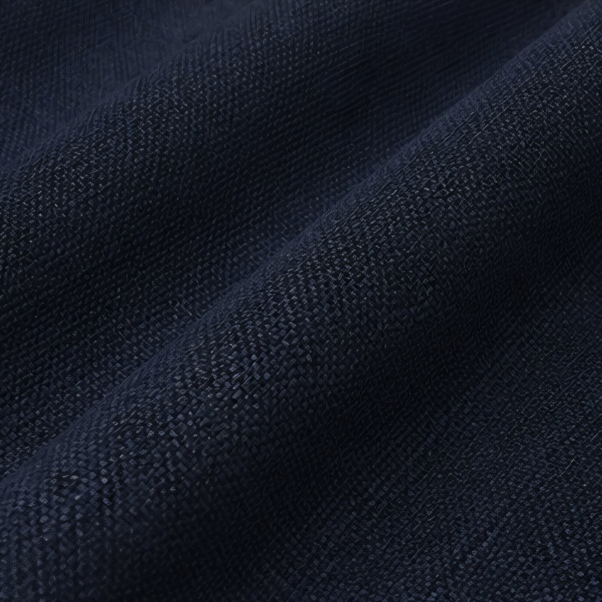 Brushed Eyelet Blackout Thermal Curtains - Navy - 168cm x 183cm