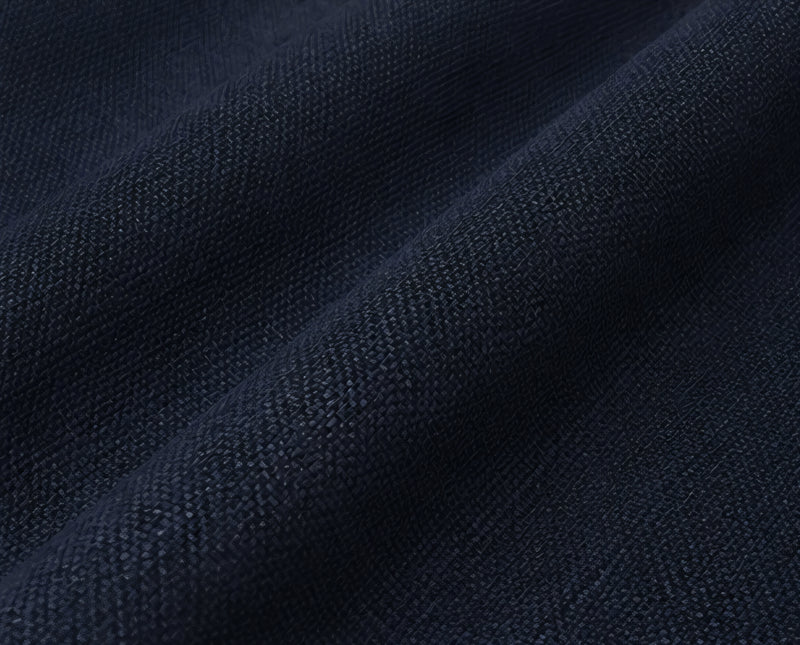 Brushed Eyelet Blackout Thermal Curtains - Navy - 168cm x 183cm