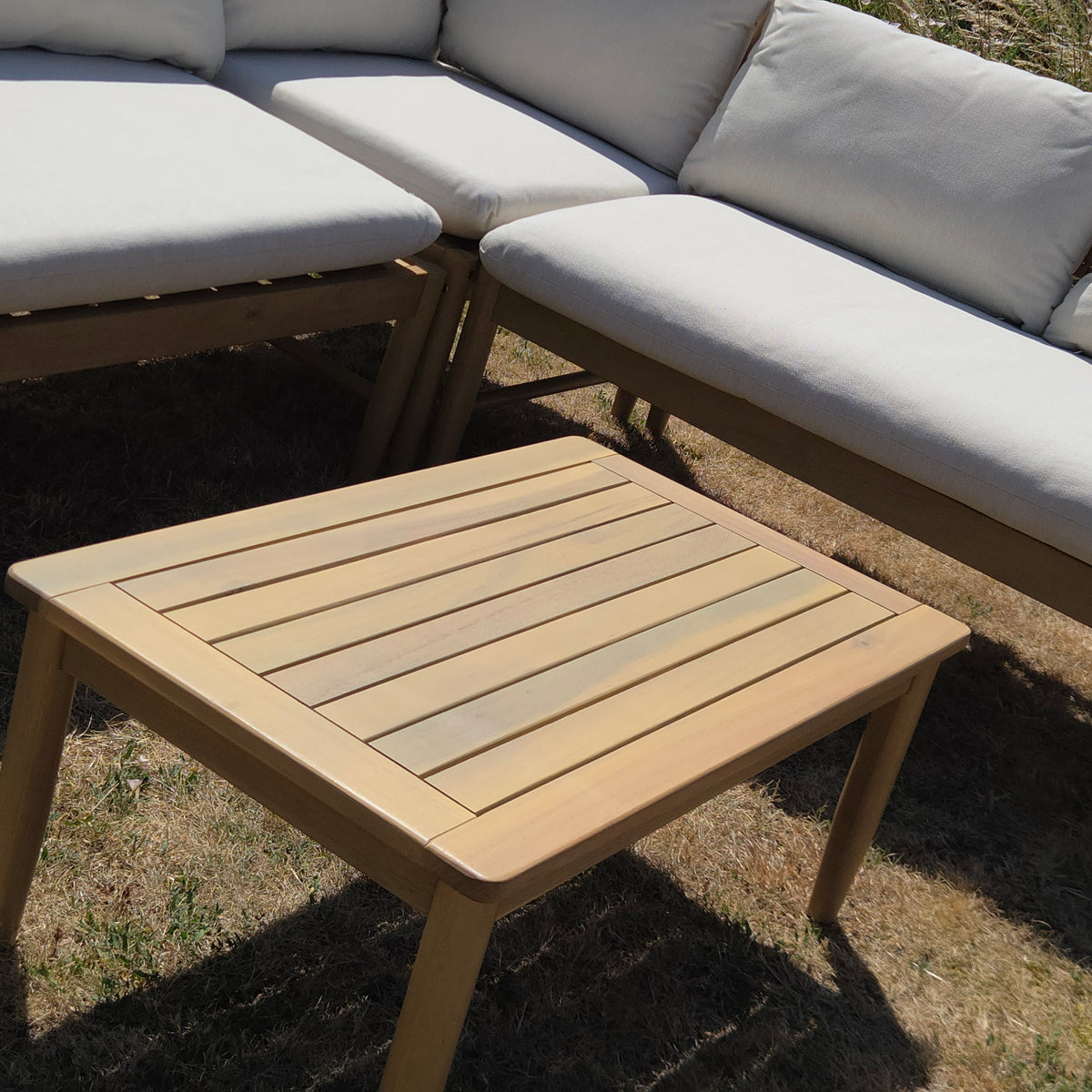 Frampton Wooden Corner Sofa Lounge Set