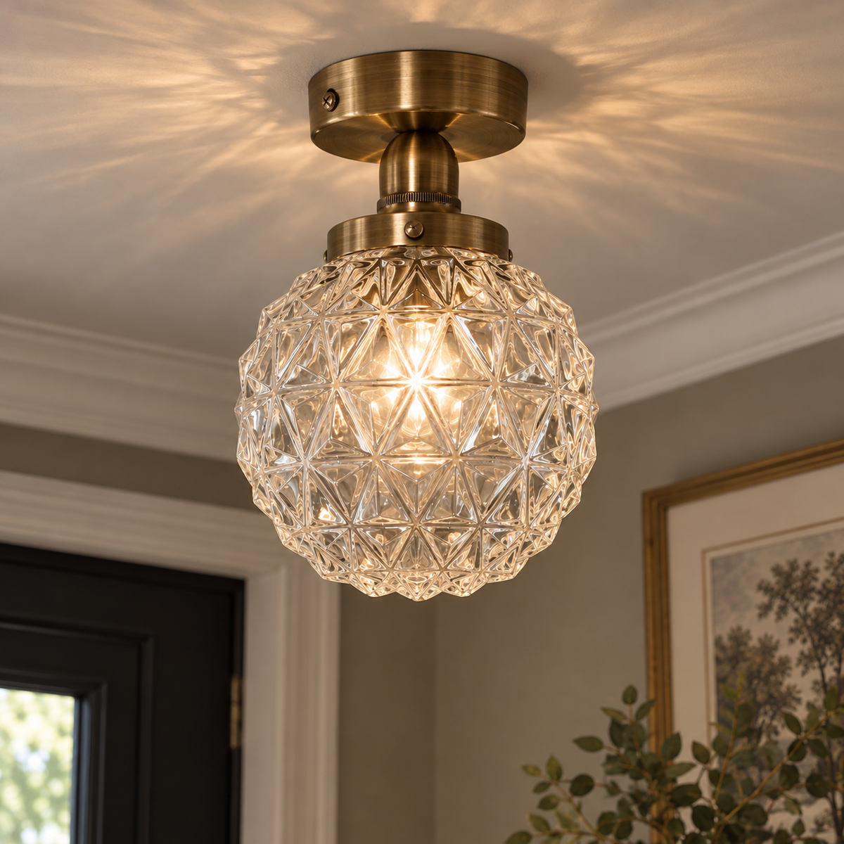 Alexandra Flush Ceiling Light