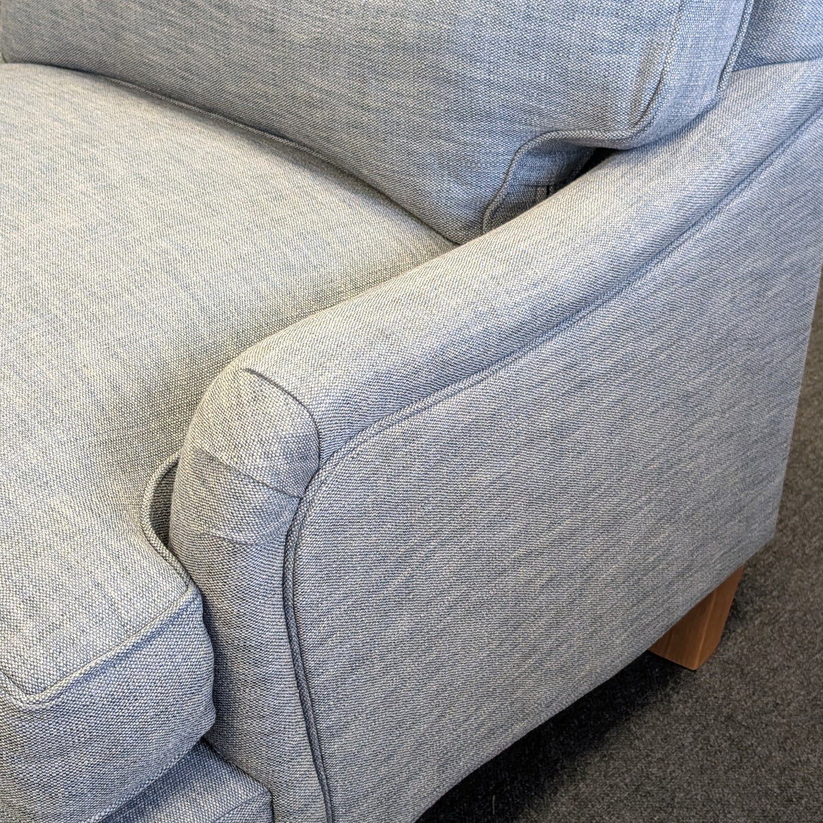 Morris - 3 Seater Sofa - Indigo - Rustic Weave