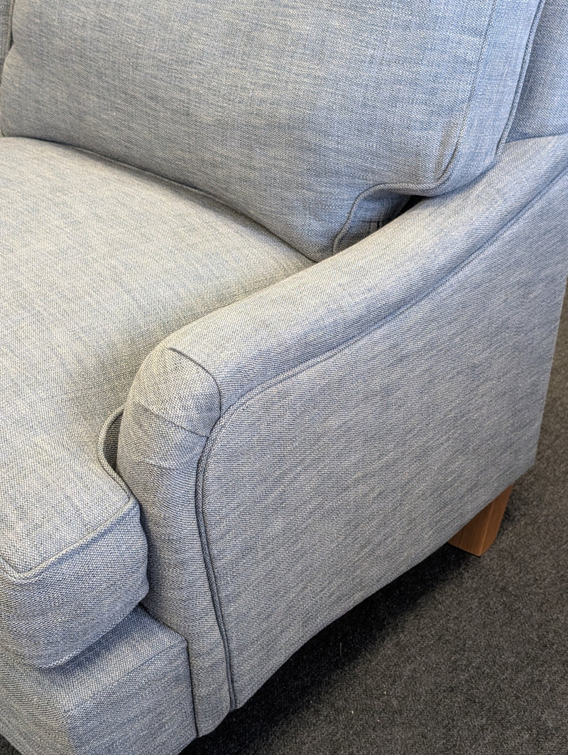 Morris - 3 Seater Sofa - Indigo - Rustic Weave