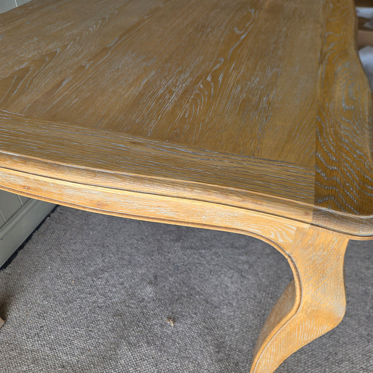 Camille Limewash Oak 6 Seater Dining Table