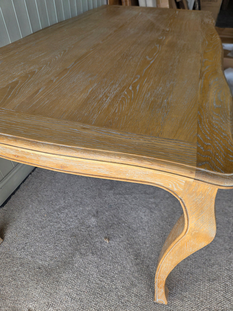 Camille Limewash Oak 6 Seater Dining Table
