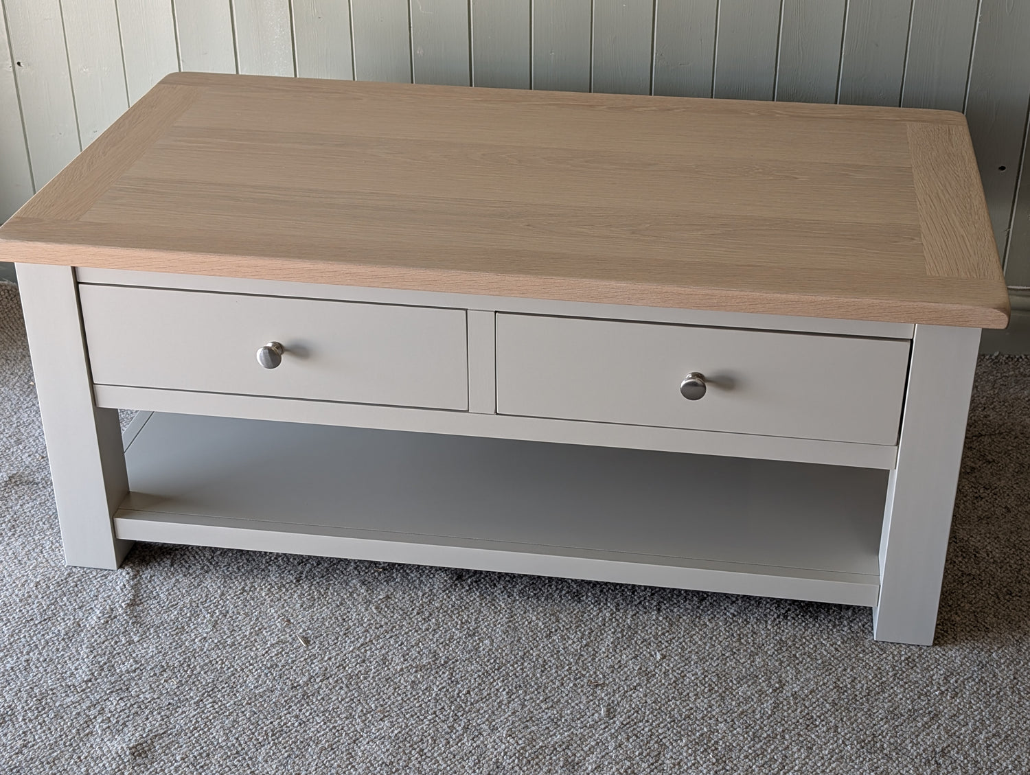 Chester Limestone Coffee Table with Drawers