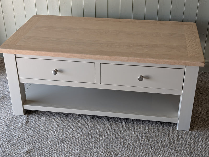 Chester Limestone Coffee Table with Drawers