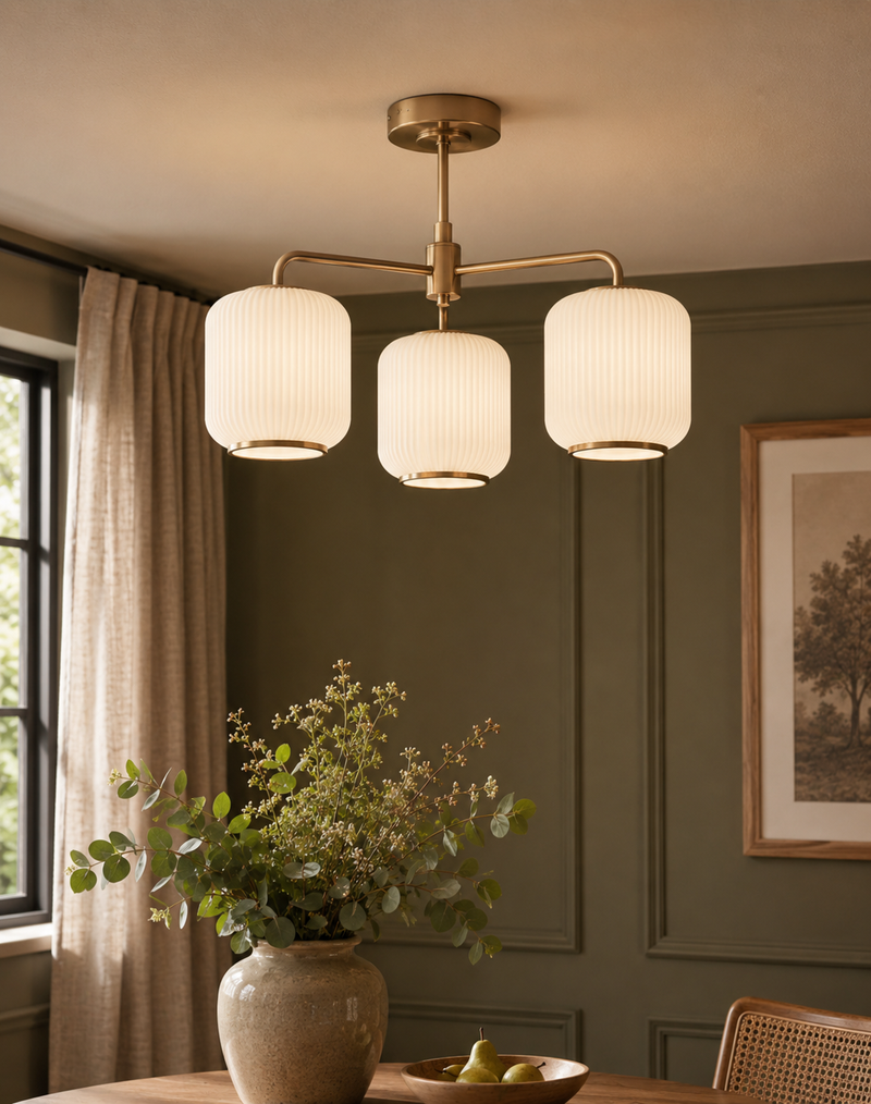 Amelia Flush 3 Way Ceiling Light