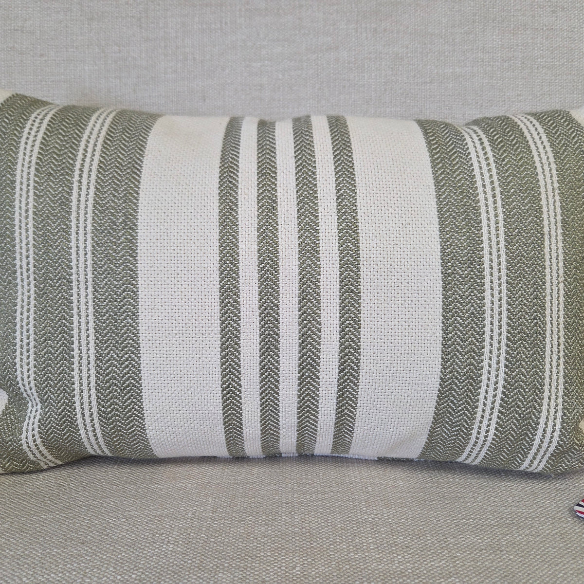 Lyra Stripe Cushion - Green