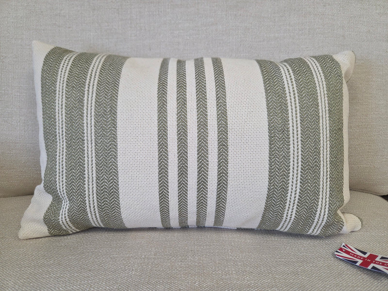 Lyra Stripe Cushion - Green