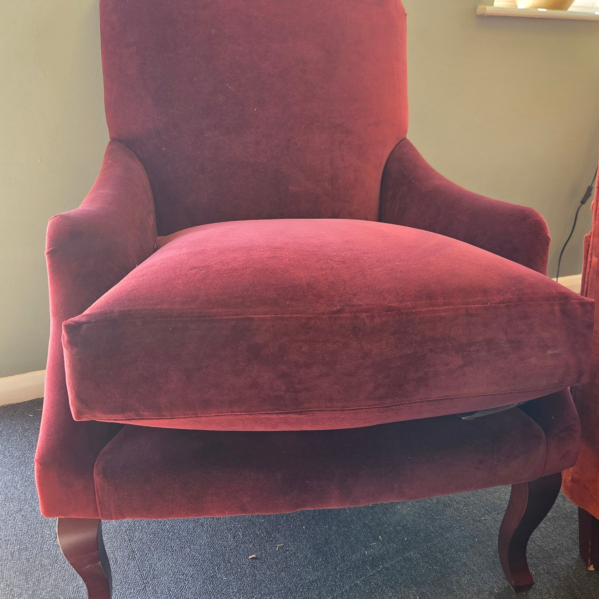 Elsie Armchair- Rosehip-  Matt Velvet
