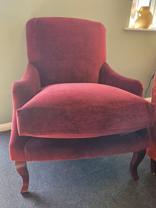 Elsie Armchair- Rosehip-  Matt Velvet