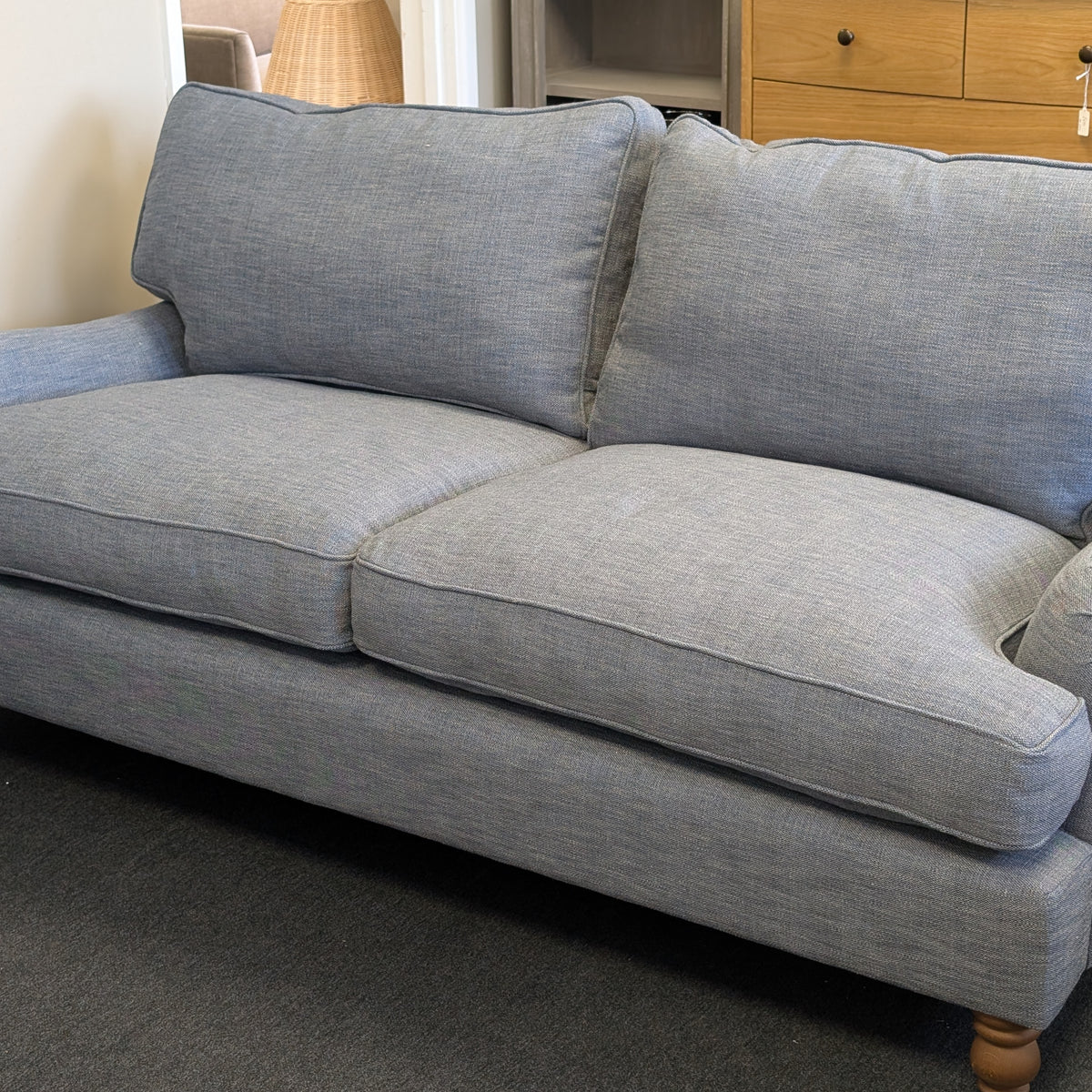 Morris - 3 Seater Sofa - Indigo - Rustic Weave