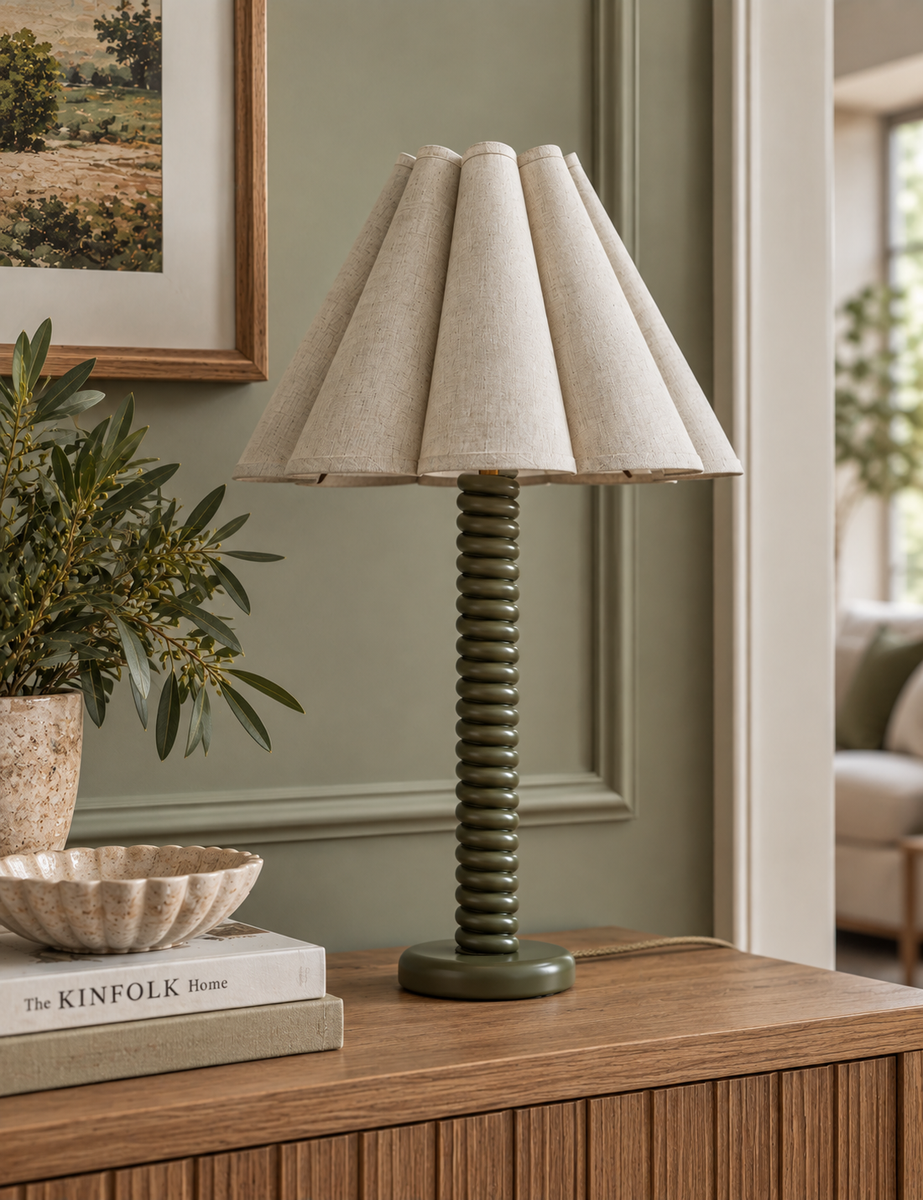 Helix Table Lamp - Dark Green