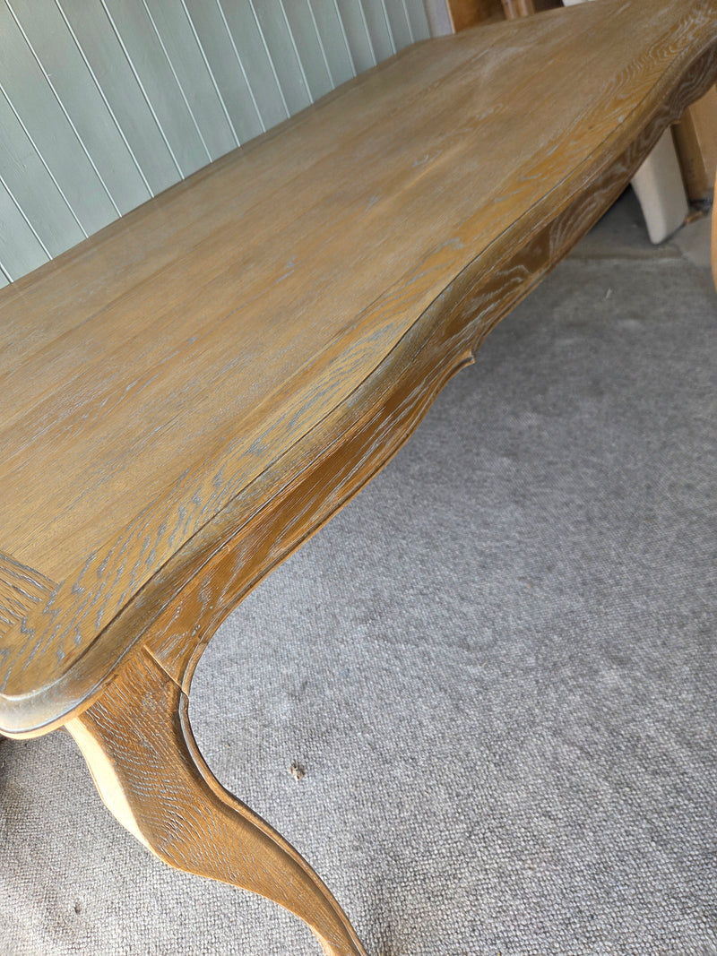 Camille Limewash Oak 6 Seater Dining Table