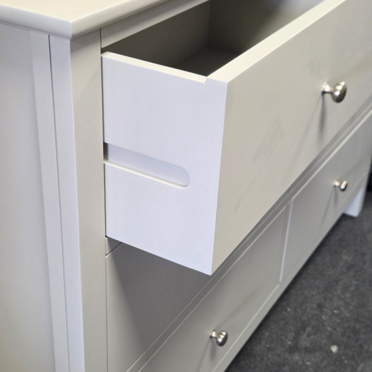 Simply Cotswold Pebble Grey 6 Drawer Chest