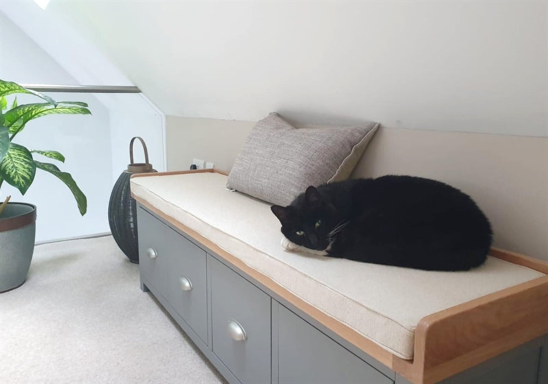 Sussex Storm Grey Four Drawer Shoe Bench