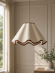 Wave Scallop Large Lamp Shade - Brown