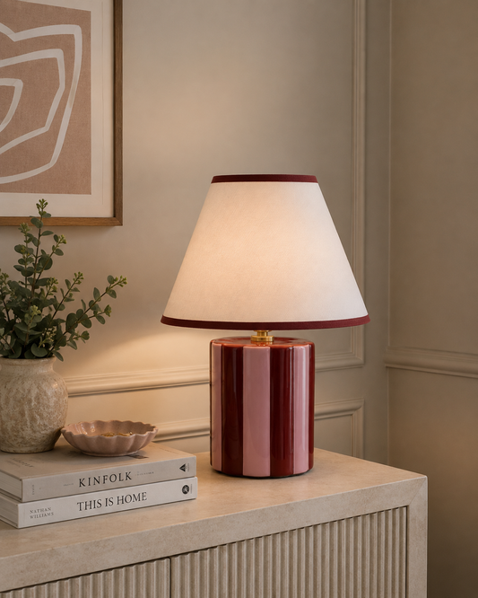 Lola Table Lamp- Red