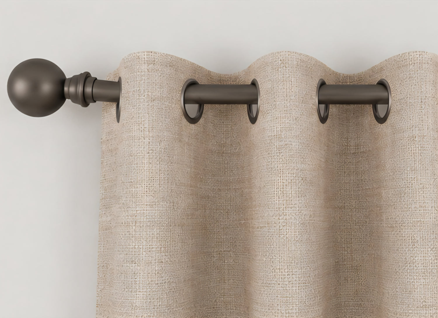 Isabelle Eyelet Blackout Curtains - Champagne - 168cm x 183cm