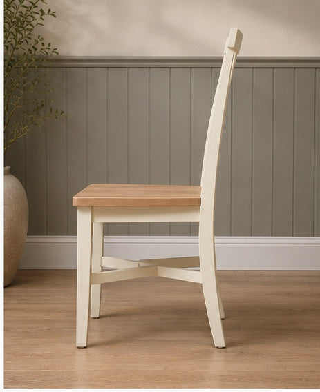 Chester Classic Cream Wooden Seat Dining Chair