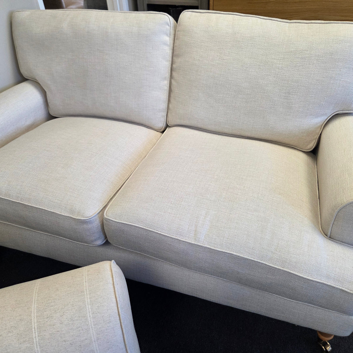 Stewart Large 2 Seater Sofa - Natural - Rustic Weave
