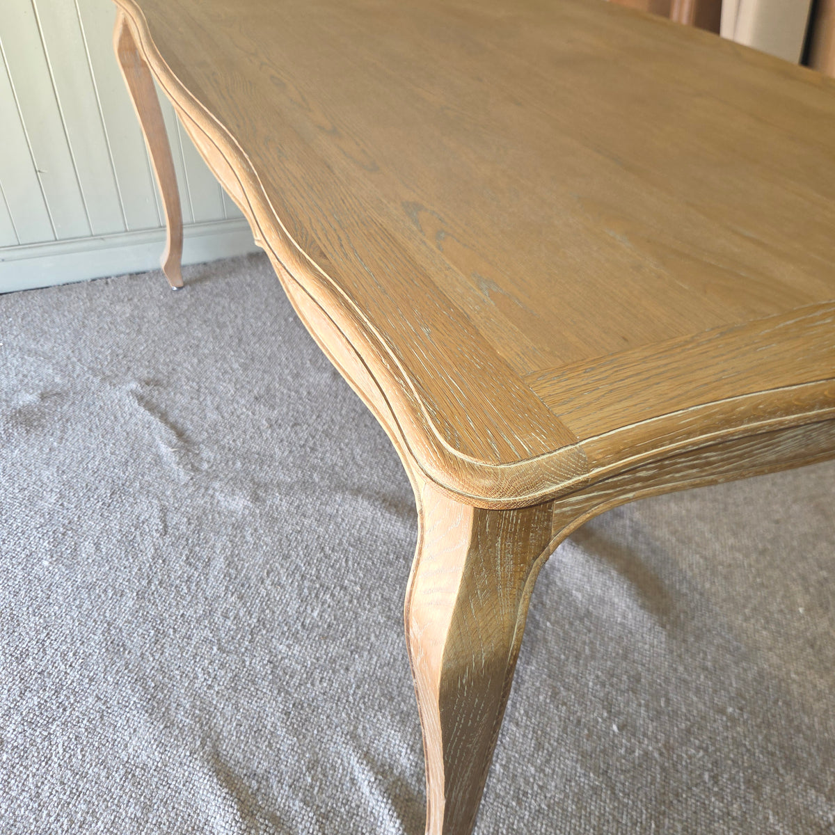 Camille Limewash Oak 6 Seater Dining Table