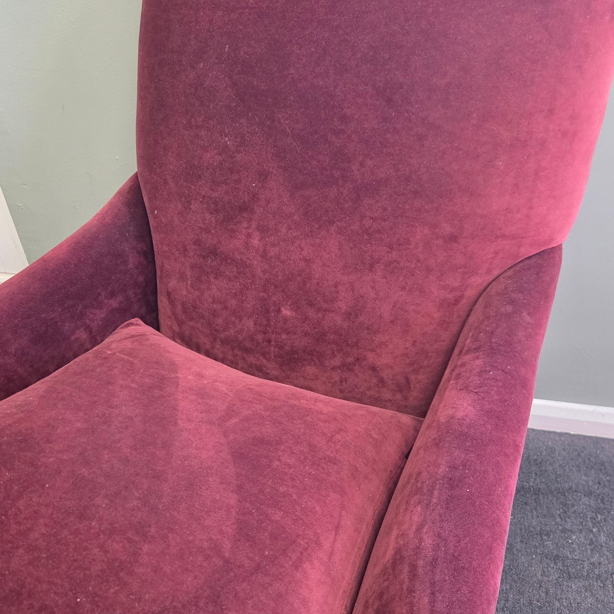 Elsie Armchair- Rosehip-  Matt Velvet