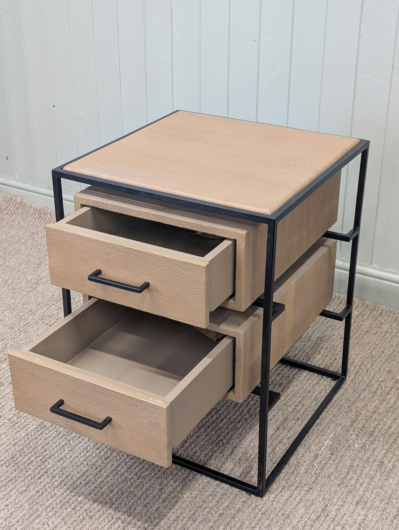 Mango Wood Bedside Table