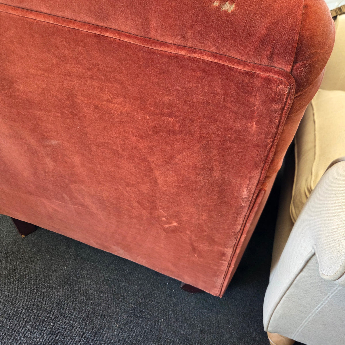 Ashbee Armchair- Brick- Matt Velvet