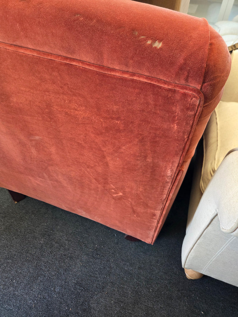 Ashbee Armchair- Brick- Matt Velvet