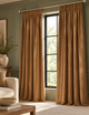 Velvet Pencil Pleat Curtains - Bronze - 168Wcm x 229Lcm