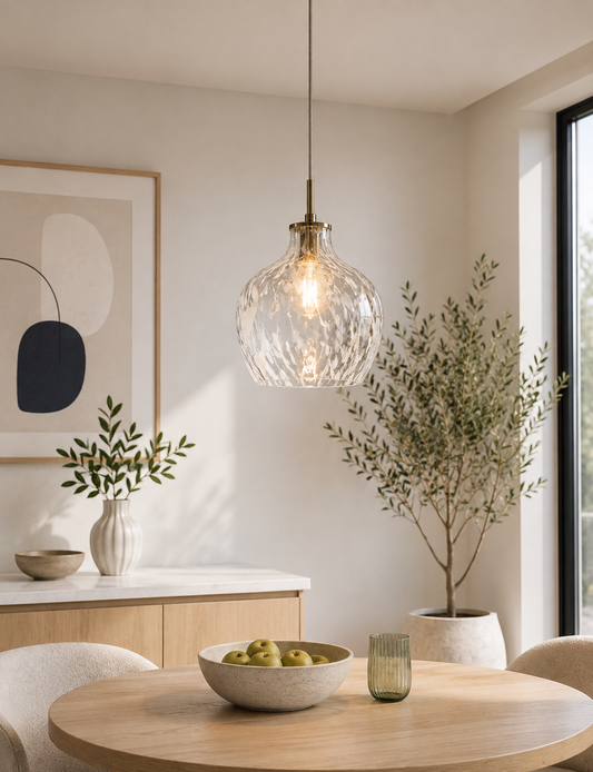 Confetti Glass Pendant Ceiling Light White