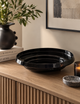 Oversized Glass Bowl - Black