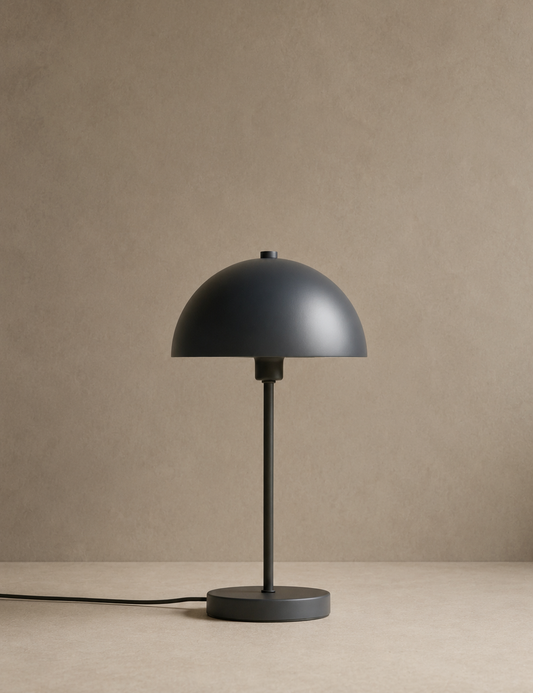 Metal Dome Table Lamp - Charcoal