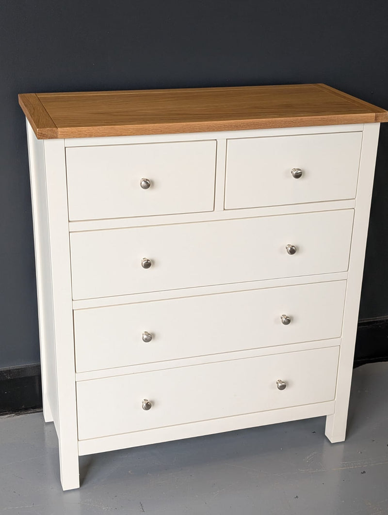 Simply Cotswold Cream 5 Drawer Chest