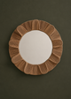 Jute String Round Mirror