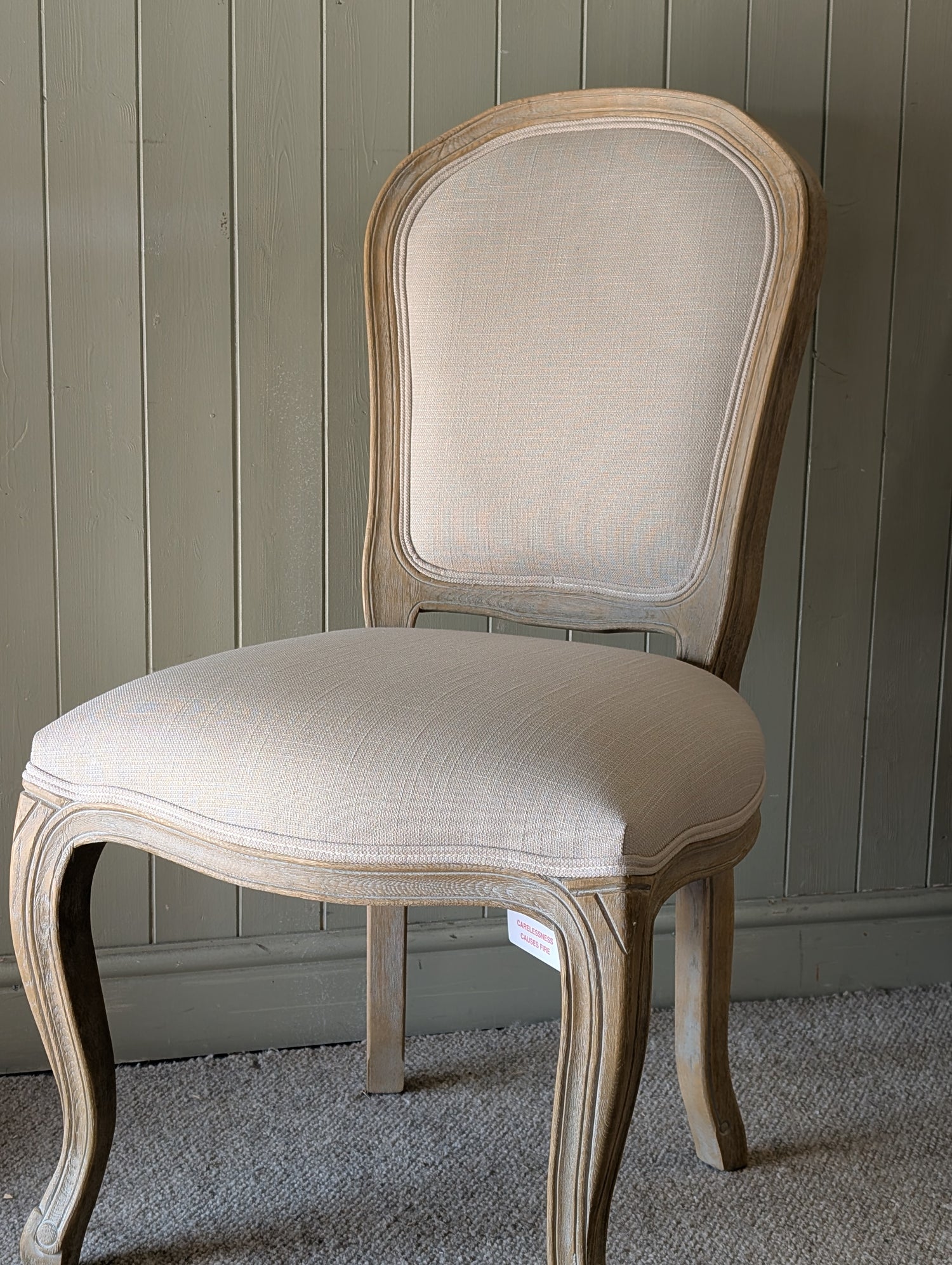 Camille Limewash Oak Dining Chair - Set of 2