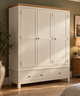 Simply Cotswold Classic Cream Triple Wardrobe