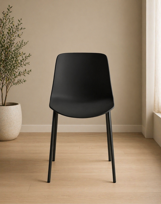 Set of 2 Zoe Dining Chairs-Black